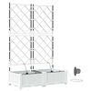 vidaXL Have Blomsterkrukke 2 stk. Hvid 80 x 40 x 126 cm PP