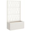 vidaXL plantekasse med espalier 80x36x140 cm PP hvid