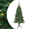 vidaXL Hj&oslash;rne Kunstigt Juletr&aelig; med 150 LED'er Gr&oslash;n 150 cm PVC og metal