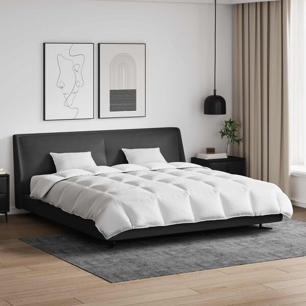 vidaXL Dynebetr&aelig;k S&aelig;t med pude 3 pcs Hvid Dunfjer