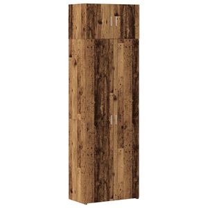 vidaXL Opbevaringsskab 2 stk. Gammelt tr&aelig; 70 x 42,5 x 185 cm