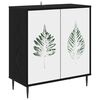 vidaXL Sideboard HANAU Sort eg 69 x 33 x 76 cm Konstrueret tr&aelig;