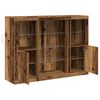 vidaXL Sideboard Gammelt træ 142,5 x 37 x 100 cm Konstrueret træ