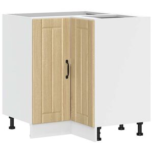 vidaXL k&oslash;kkenhj&oslash;rneskab Lucca konstrueret tr&aelig; sonoma-eg