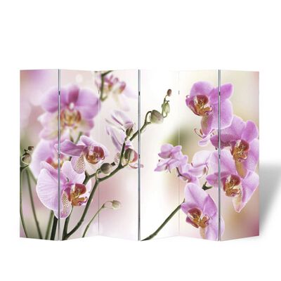 vidaXL foldbar rumdeler 217 x 170 blomstermotiv