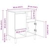 vidaXL Sideboard artisan eg 35 x 60 x 70 cm Konstrueret tr&aelig;