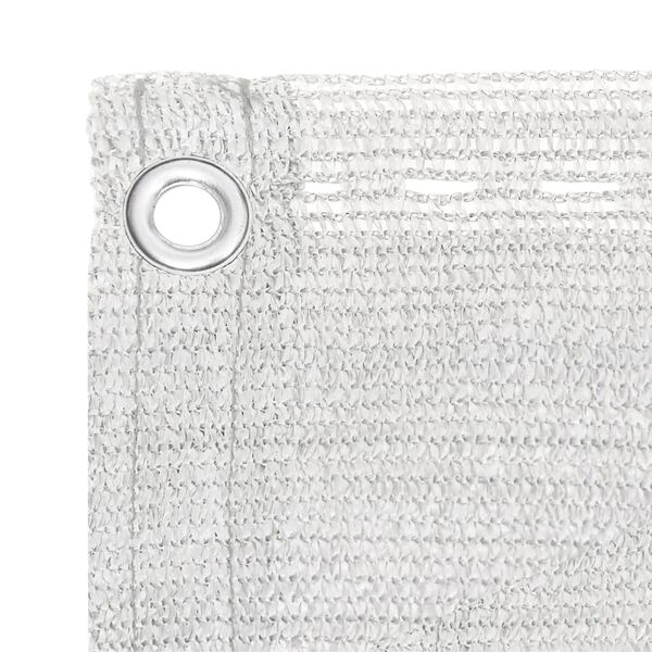 vidaXL altanafskærmning 75x500 cm HDPE hvid