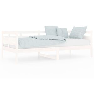 vidaXL daybed 90x200 cm massivt fyrretr&aelig; hvid