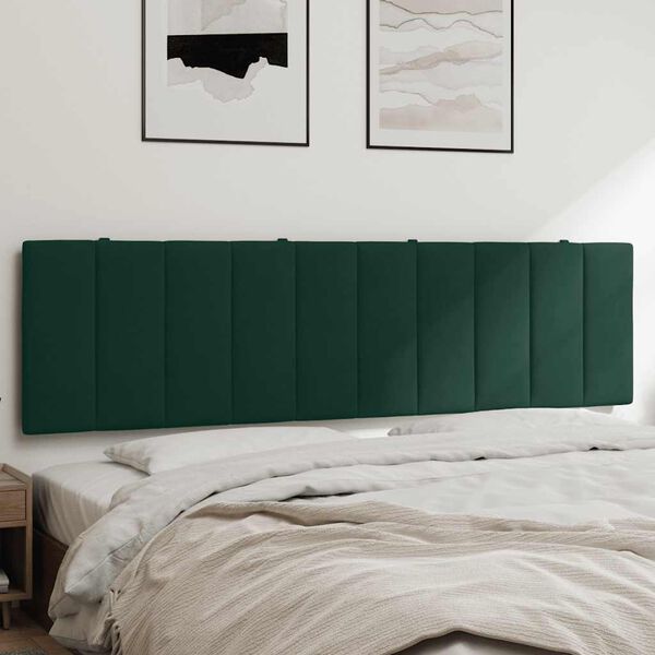 vidaXL gavlpude Hanko 180 cm velour m&oslash;rkegr&oslash;n