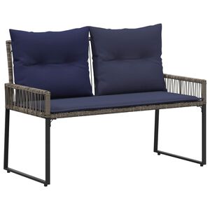 vidaXL Udend&oslash;rs b&aelig;nk 2 -Seater 4 stk. 110 x 59 x 82 cm polyrattan