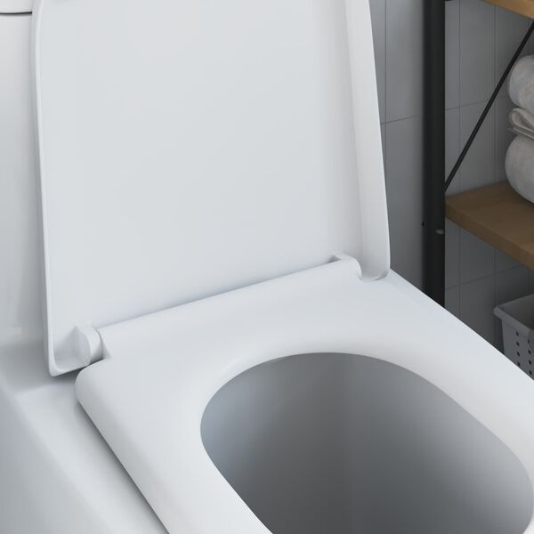vidaXL Toilet s&aelig;de Hvid 49 x 36 x 4 cm Duroplast
