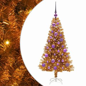 vidaXL Juletr&aelig; Guld 120 cm PET