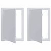 vidaXL Adgangspaneler 2 stk. Hvid 15 x 23 cm ABS Plastik