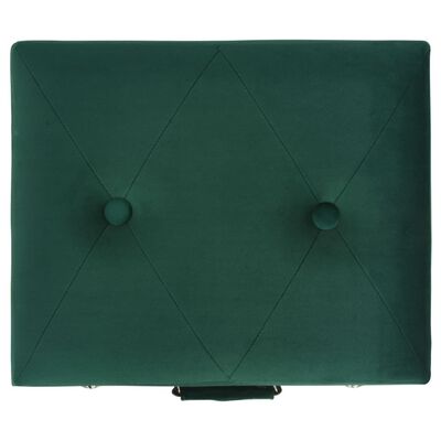 vidaXL opbevaringstaburet 40 cm fløjl grøn