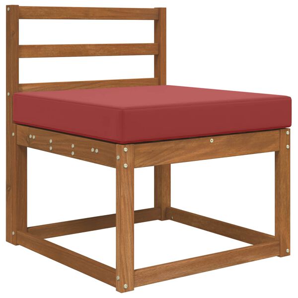 vidaXL Udend&oslash;rs Sofa Pude Vinr&oslash;d 60 x 60 x 8 cm Polyester