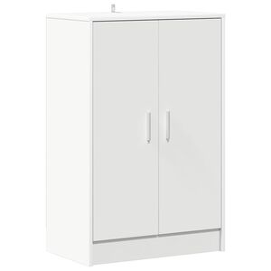 vidaXL skoskab 60x35x92 cm konstrueret tr&aelig; hvid