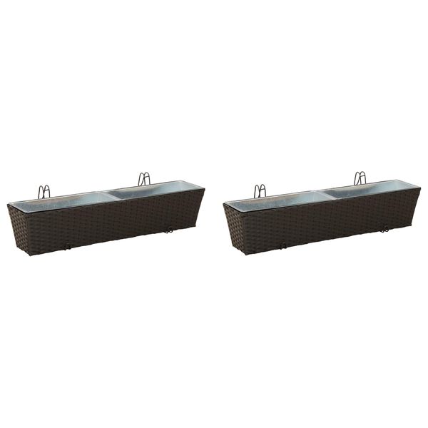 vidaXL Gel&aelig;nder Metal