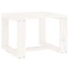 vidaXL havebord 40x38x28,5 cm massivt fyrretr&aelig; hvid