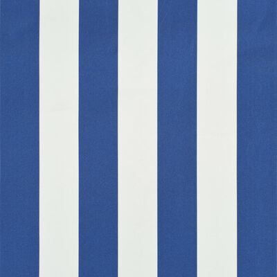 vidaXL foldemarkise 350 x 150 cm blå og hvid