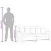 vidaXL 2-personers sofa 140 cm stof sort