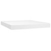 vidaXL springmadras med pocketfjedre medium 180x200x20 cm kunstl&aelig;der hvid