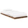 vidaXL Gulv seng ramme Gammelt tr&aelig; 100 x 200 cm Konstrueret tr&aelig;