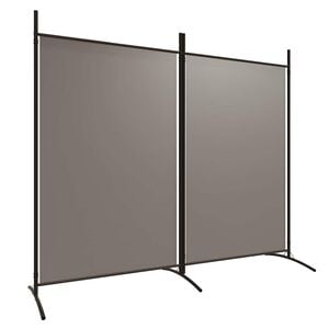 vidaXL 2-panels rumdeler 175x180 cm stof antracitgr&aring;