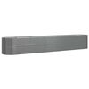 vidaXL plantekasse 440x80x68 cm galvaniseret st&aring;l gr&aring;