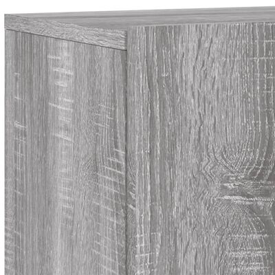 vidaXL tv-møbel til væg 6 dele konstrueret træ grå sonoma-eg