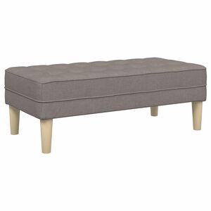 vidaXL b&aelig;nk Gr&aring;brun 113 x 57 x 39 cm Stof
