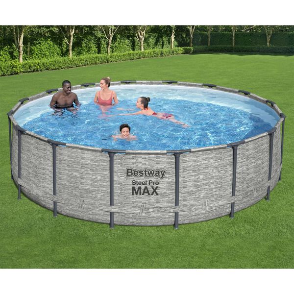 Bestway Power Steel swimmingpool 488x122 cm rund