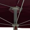 vidaXL halv parasol med stang 180x90 cm bordeauxrød