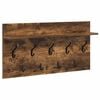 vidaXL V&aelig;gmonteret Jakkeholder V&aelig;gmonteret R&oslash;get eg 80 x 40 x 12 cm