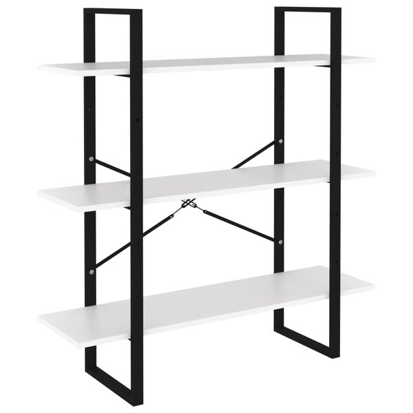 vidaXL bogreol 100x30x105 cm konstrueret tr&aelig; hvid