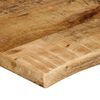 vidaXL bordplade 110x60x2,5 cm naturlig kant massivt ru mangotr&aelig;