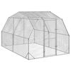 vidaXL h&oslash;nseg&aring;rd 2,5x4x2,25 m galvaniseret st&aring;l