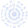 vidaXL lysende starburst-dekoration 140 LED'er 17 cm koldt hvidt lys