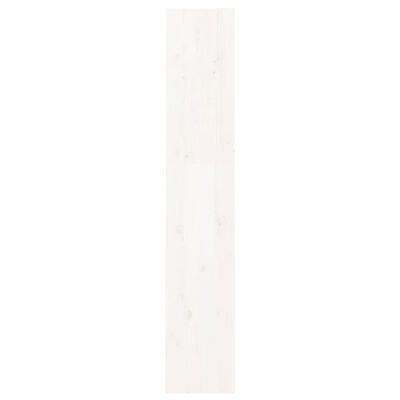 vidaXL bogreol/rumdeler 60x30x167,5 massivt fyrretræ hvid