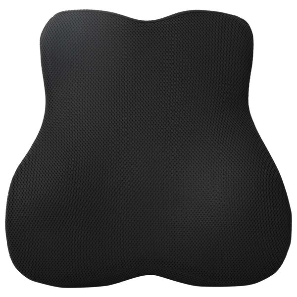 vidaXL Hovedpude med pude Indstillelig Sort 40 x 40 x 11 cm Med net