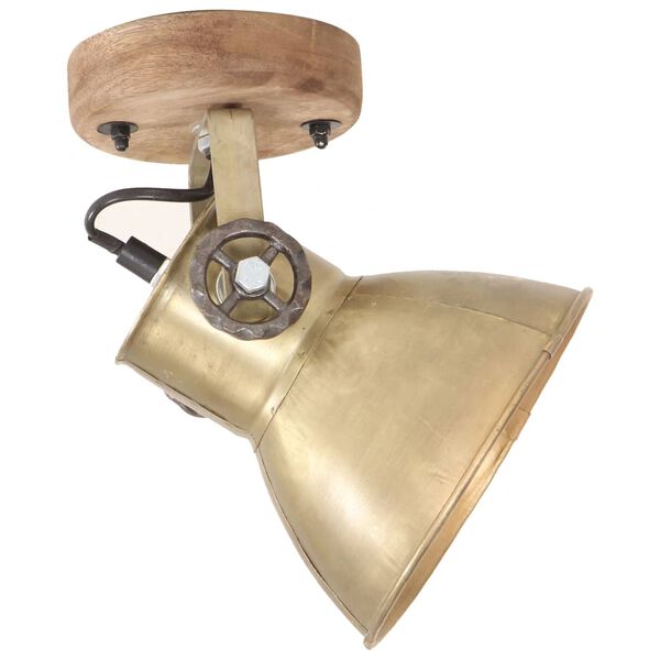 vidaXL industrielle v&aelig;g-/loftlamper 2 stk. 20x25 cm E27 messingfarvet