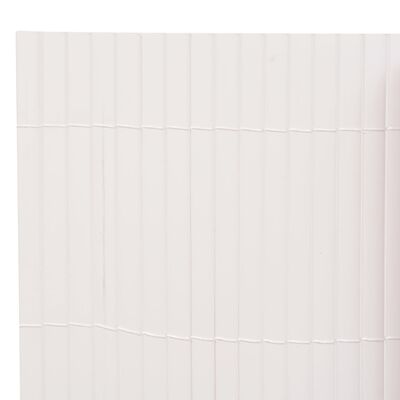 vidaXL dobbeltsidet havehegn 90 x 300 cm hvid