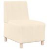 vidaXL Modulsofa enhed uden arme 3 pcs Creme 55 x 74 x 82 cm