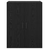 vidaXL V&aelig;gmonteret skab V&aelig;gmonteret 2 pcs Sort eg 69,5 x 34 x 90 cm