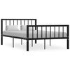 vidaXL sengestel 120x200 cm metal sort