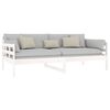 vidaXL daybed massivt fyrretræ hvid 90x190 cm