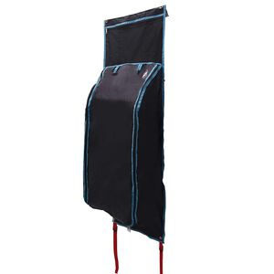 vidaXL Opbevaringspose med opbevaring Sort og Bl&aring; 140 x 43 cm oxford