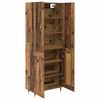 vidaXL Highboard Gammelt tr&aelig; 69,5 x 34 x 180 cm Konstrueret tr&aelig;