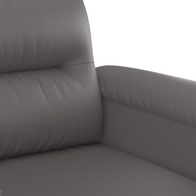 vidaXL 2-personers sofa 140 cm kunstlæder grå