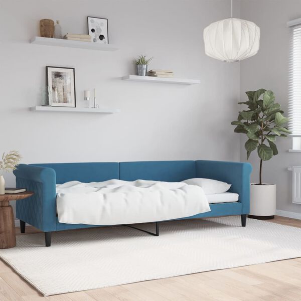 vidaXL daybed 80x200 cm velour bl&aring;
