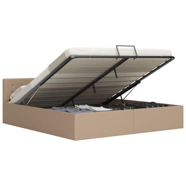 vidaXL sengeramme uden madras med hydraulisk opbevaring 160x200cm